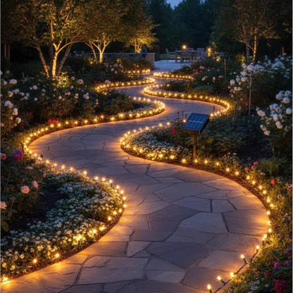 Luces Navideñas con energía solar 10 metros