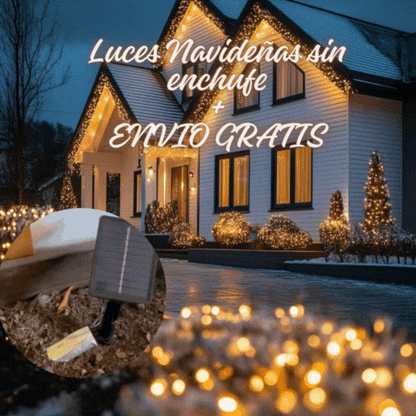 Luces Navideñas con energía solar 10 metros